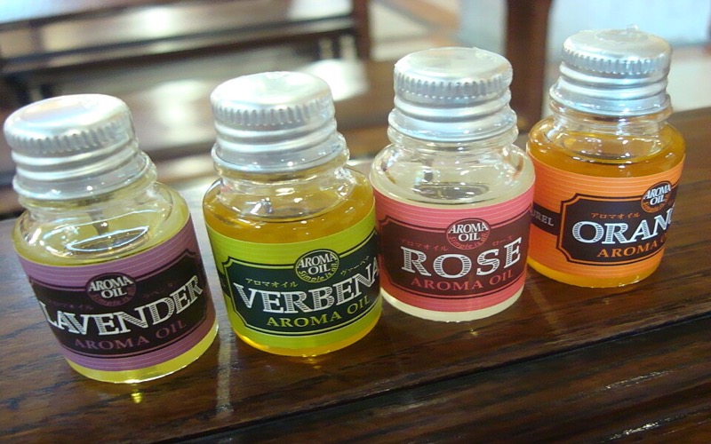 Essential oil bottles